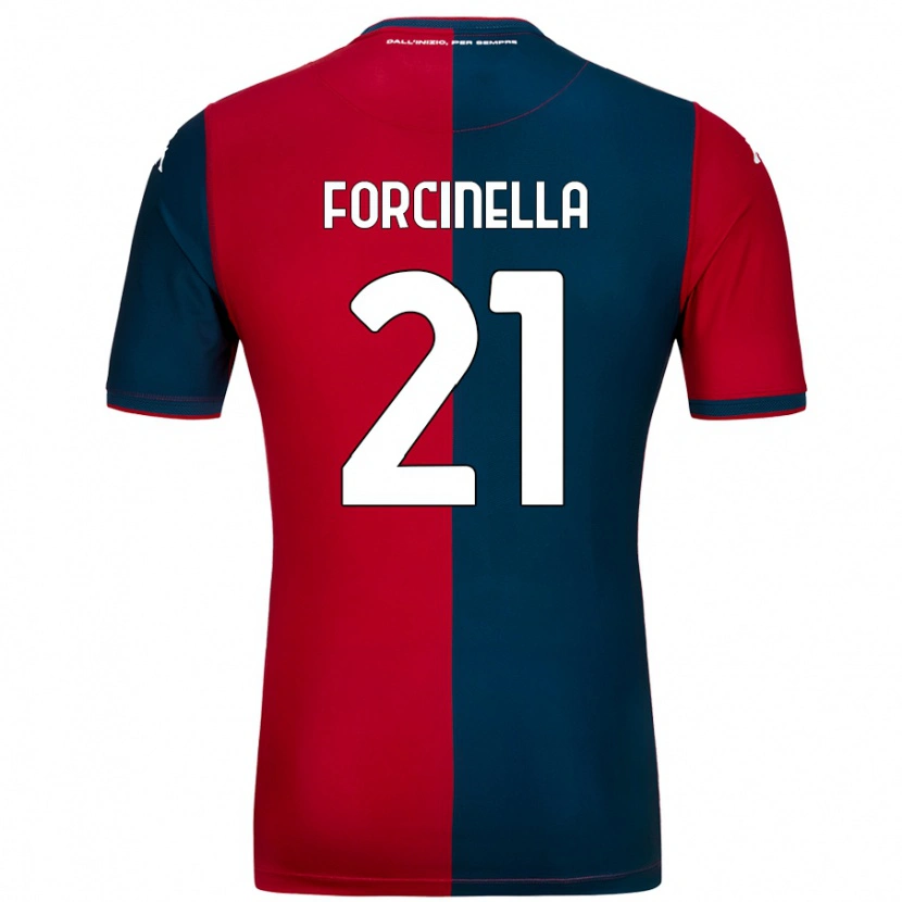 Danxen Niño Camiseta Camilla Forcinella #21 Rojo Azul Oscuro 1ª Equipación 2024/25 La Camisa México