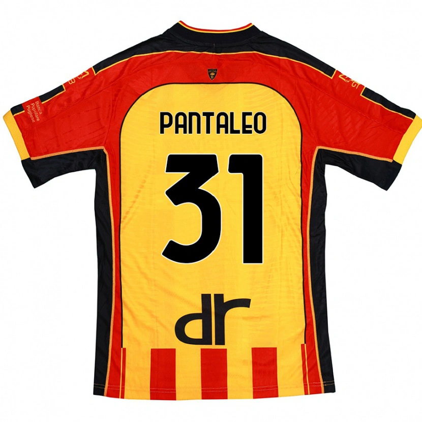 Danxen Niño Camiseta Dario Pantaleo #31 Amarillo Rojo 1ª Equipación 2024/25 La Camisa México