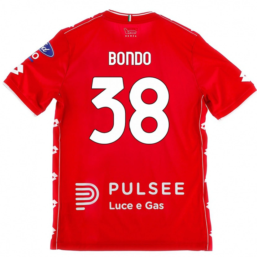 Danxen Niño Camiseta Warren Bondo #38 Rojo Blanco 1ª Equipación 2024/25 La Camisa México