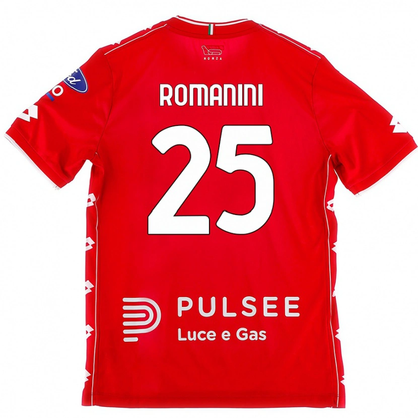 Danxen Niño Camiseta Andrea Romanini #25 Rojo Blanco 1ª Equipación 2024/25 La Camisa México