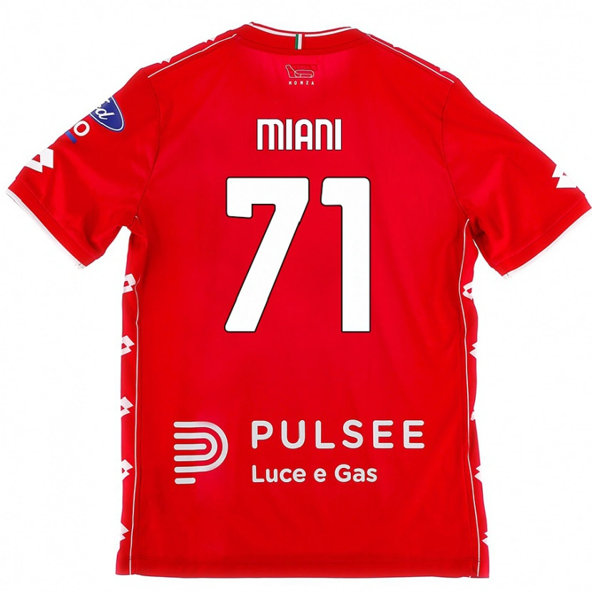 Danxen Niño Camiseta Arthur Miani #71 Rojo Blanco 1ª Equipación 2024/25 La Camisa México