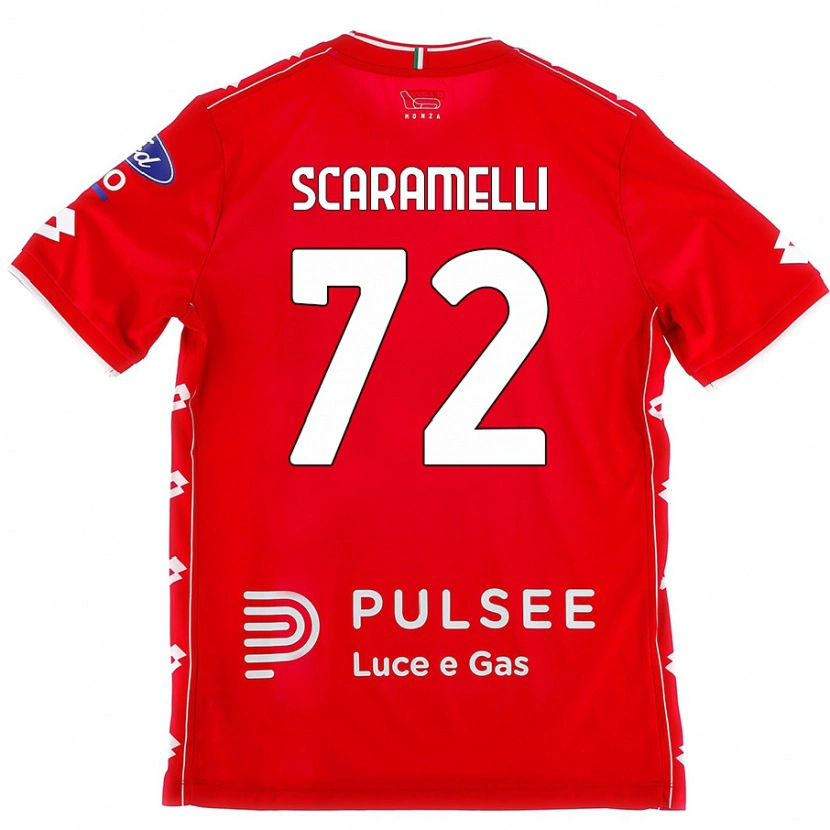 Danxen Niño Camiseta Endris Scaramelli #72 Rojo Blanco 1ª Equipación 2024/25 La Camisa México