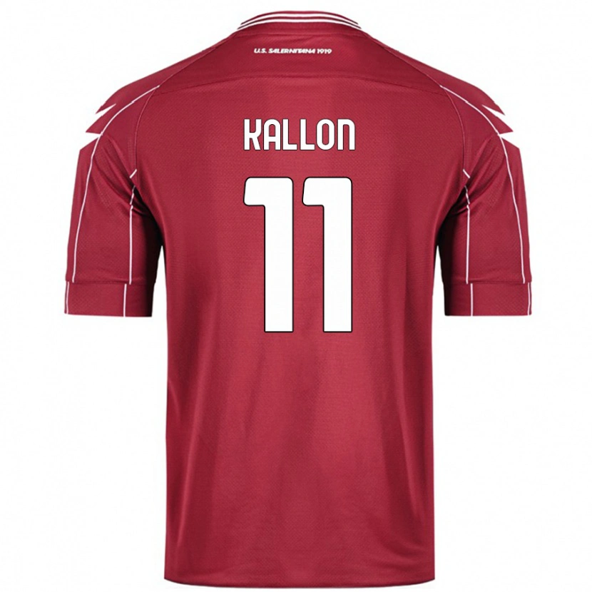 Danxen Niño Camiseta Yayah Kallon #11 Borgoña 1ª Equipación 2024/25 La Camisa México