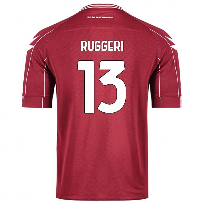 Danxen Niño Camiseta Fabio Ruggeri #13 Borgoña 1ª Equipación 2024/25 La Camisa México