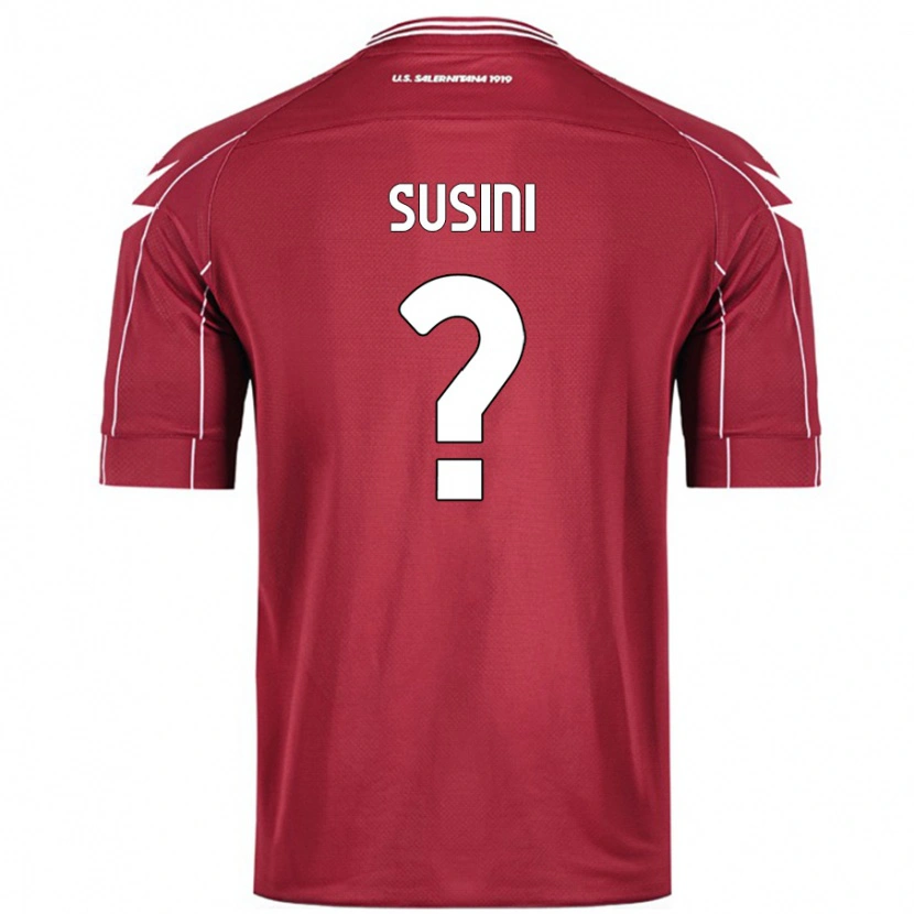 Danxen Niño Camiseta Antonio Susini #0 Borgoña 1ª Equipación 2024/25 La Camisa México