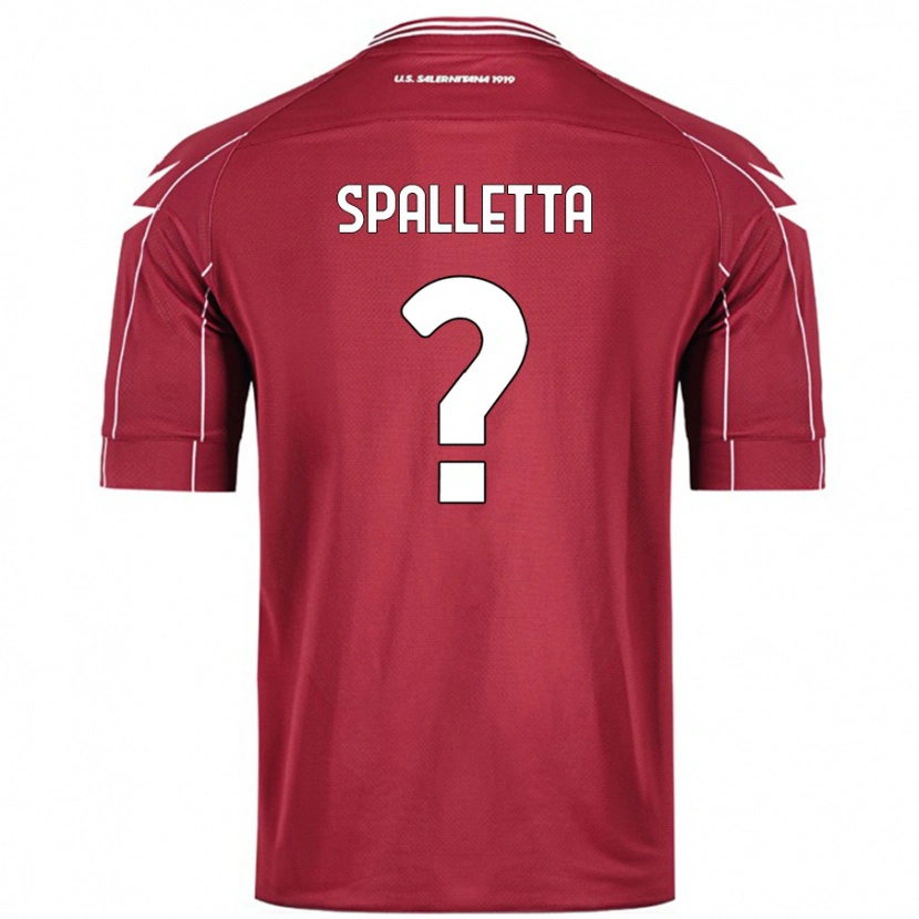 Danxen Niño Camiseta Emanuele Spalletta #0 Borgoña 1ª Equipación 2024/25 La Camisa México