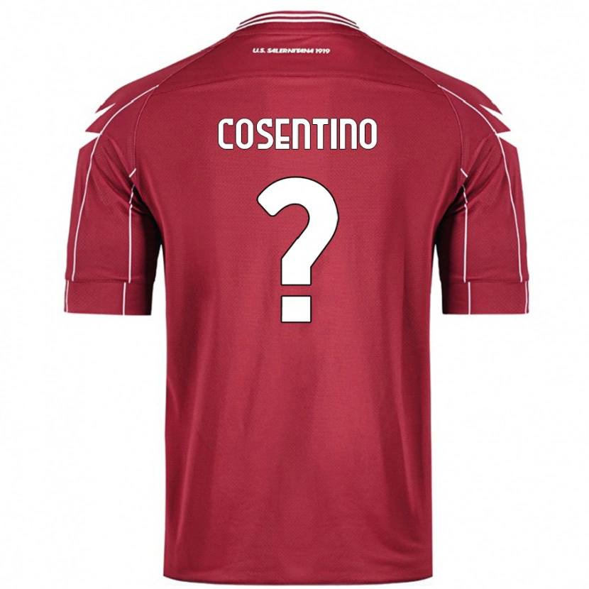 Danxen Niño Camiseta Aldo Cosentino #0 Borgoña 1ª Equipación 2024/25 La Camisa México