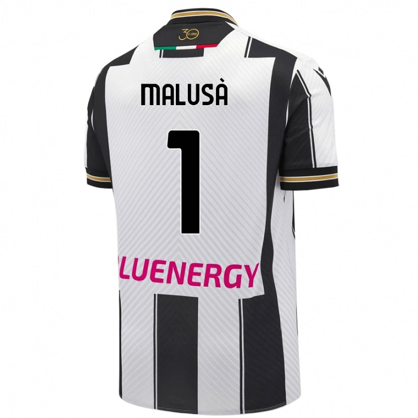 Danxen Niño Camiseta Joel Malusà #1 Blanco Negro 1ª Equipación 2024/25 La Camisa México