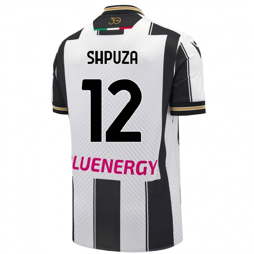 Danxen Niño Camiseta Kleo Shpuza #12 Blanco Negro 1ª Equipación 2024/25 La Camisa México