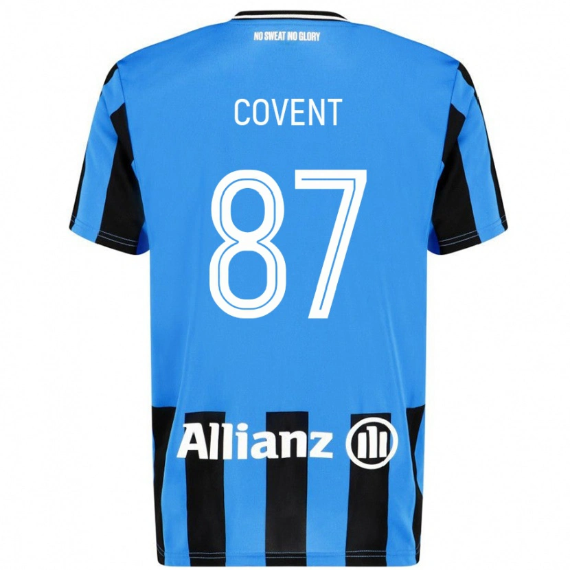 Danxen Niño Camiseta Jorijn Covent #87 Azul Cielo Negro 1ª Equipación 2024/25 La Camisa México