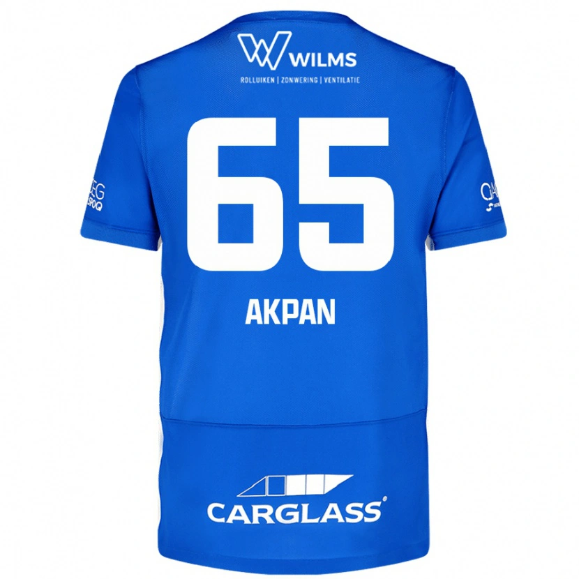 Danxen Niño Camiseta Christian Akpan #65 Azul 1ª Equipación 2024/25 La Camisa México