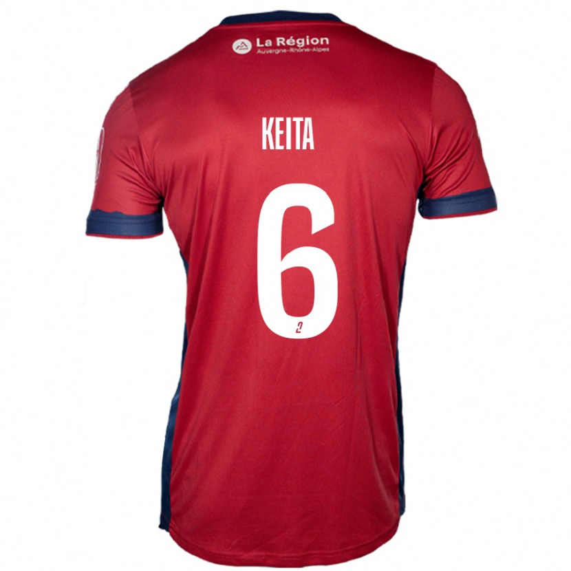 Danxen Niño Camiseta Habib Keïta #6 Borgoña Claro 1ª Equipación 2024/25 La Camisa México