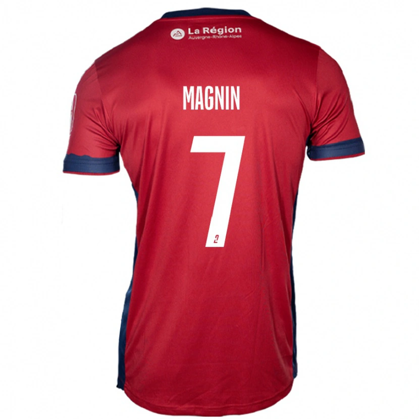 Danxen Niño Camiseta Yohann Magnin #7 Borgoña Claro 1ª Equipación 2024/25 La Camisa México