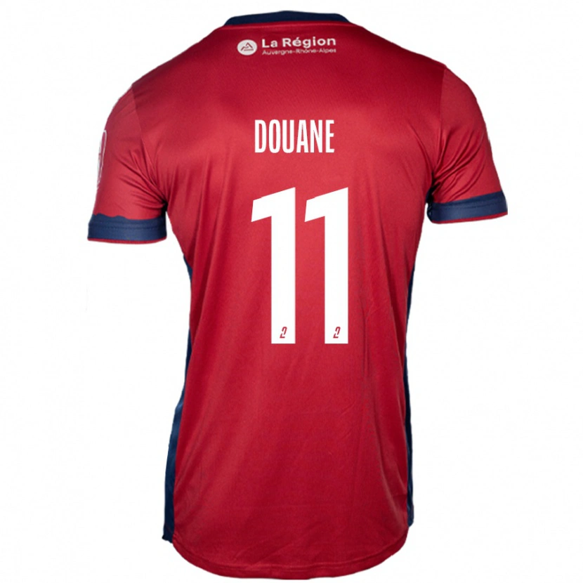 Danxen Niño Camiseta Maïdine Douane #11 Borgoña Claro 1ª Equipación 2024/25 La Camisa México