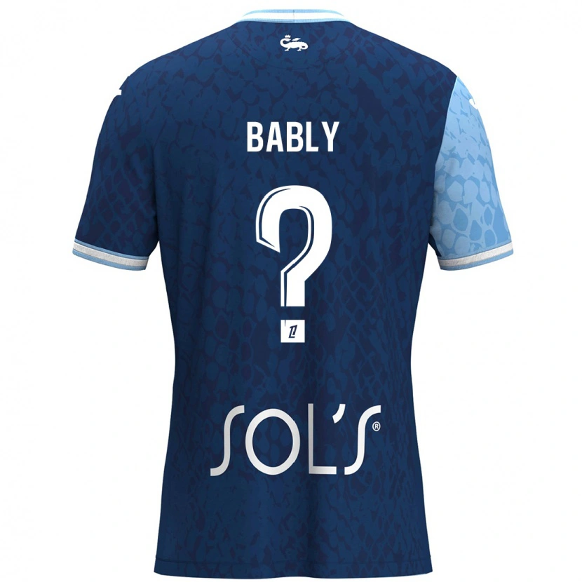 Danxen Niño Camiseta Emmanuel Bably #0 Azul Cielo Azul Oscuro 1ª Equipación 2024/25 La Camisa México