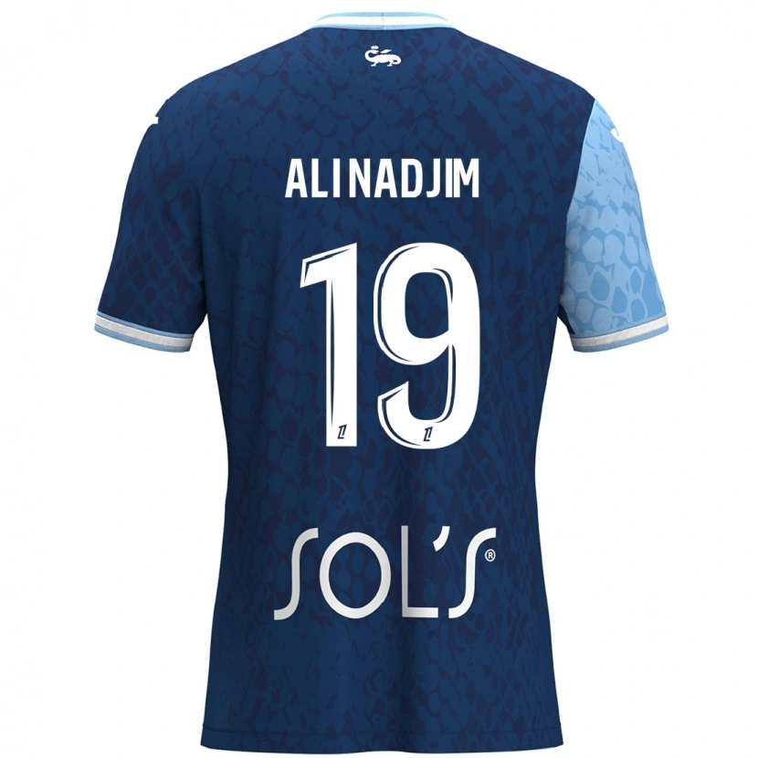 Danxen Niño Camiseta Nadjma Ali Nadjim #19 Azul Cielo Azul Oscuro 1ª Equipación 2024/25 La Camisa México