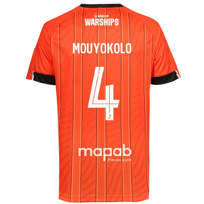 Danxen Niño Camiseta Loris Mouyokolo #4 Naranja 1ª Equipación 2024/25 La Camisa México