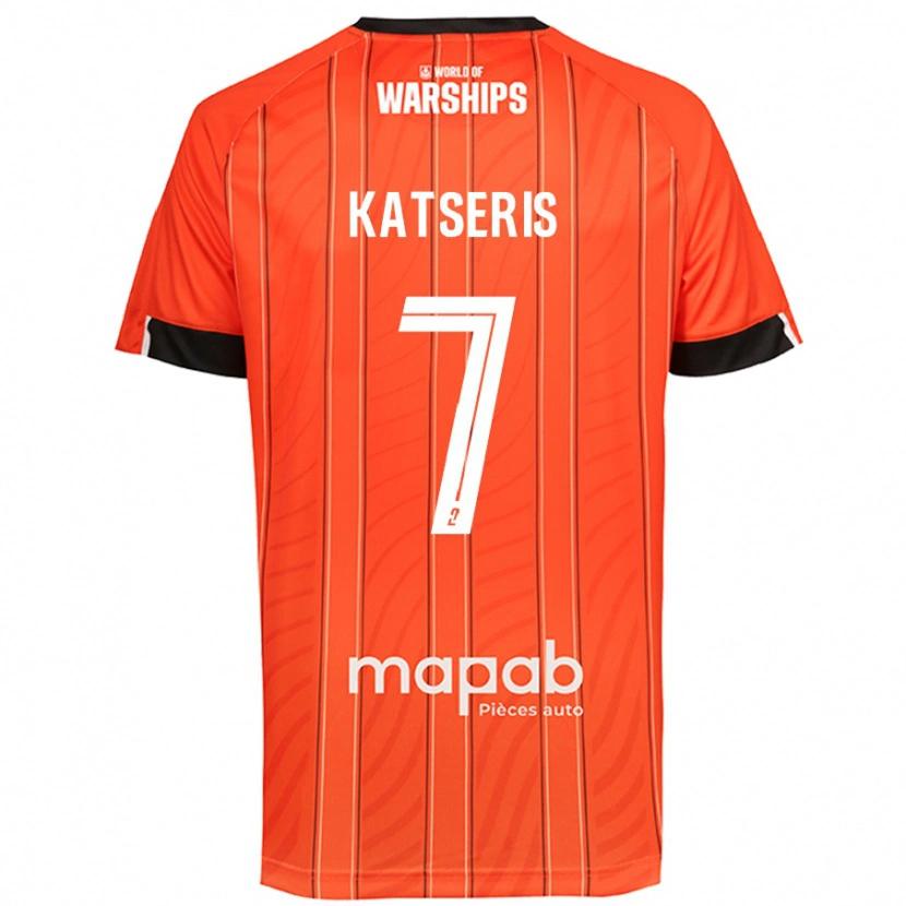 Danxen Niño Camiseta Panos Katseris #7 Naranja 1ª Equipación 2024/25 La Camisa México