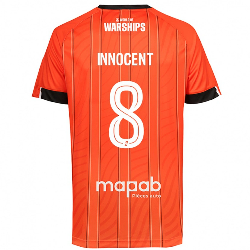 Danxen Niño Camiseta Bonke Innocent #8 Naranja 1ª Equipación 2024/25 La Camisa México