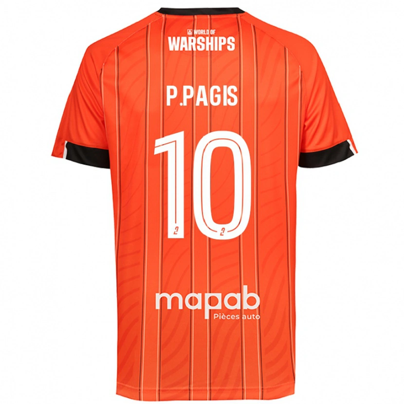 Danxen Niño Camiseta Pablo Pagis #10 Naranja 1ª Equipación 2024/25 La Camisa México