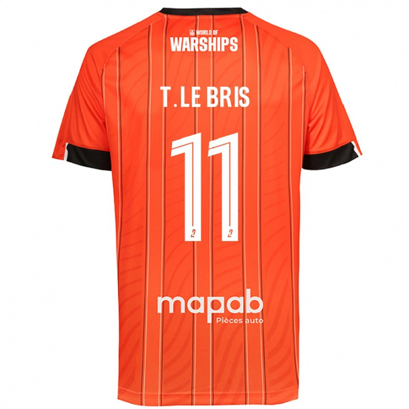 Danxen Niño Camiseta Théo Le Bris #11 Naranja 1ª Equipación 2024/25 La Camisa México