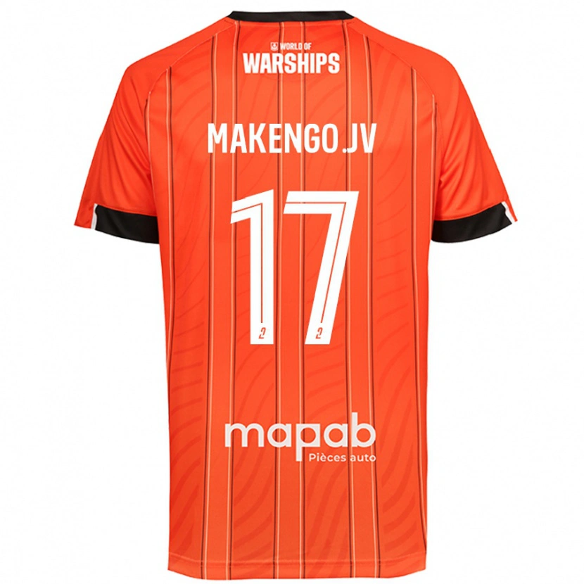 Danxen Niño Camiseta Jean-Victor Makengo #17 Naranja 1ª Equipación 2024/25 La Camisa México