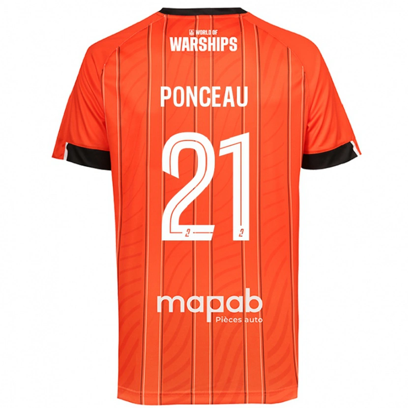 Danxen Niño Camiseta Julien Ponceau #21 Naranja 1ª Equipación 2024/25 La Camisa México