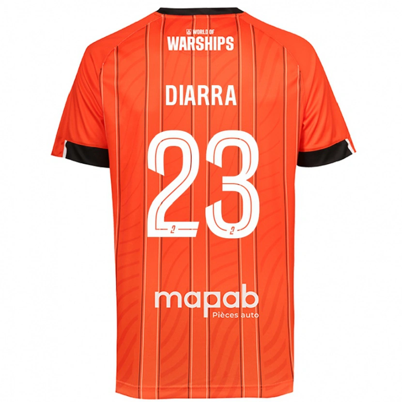 Danxen Niño Camiseta Stéphane Diarra #23 Naranja 1ª Equipación 2024/25 La Camisa México