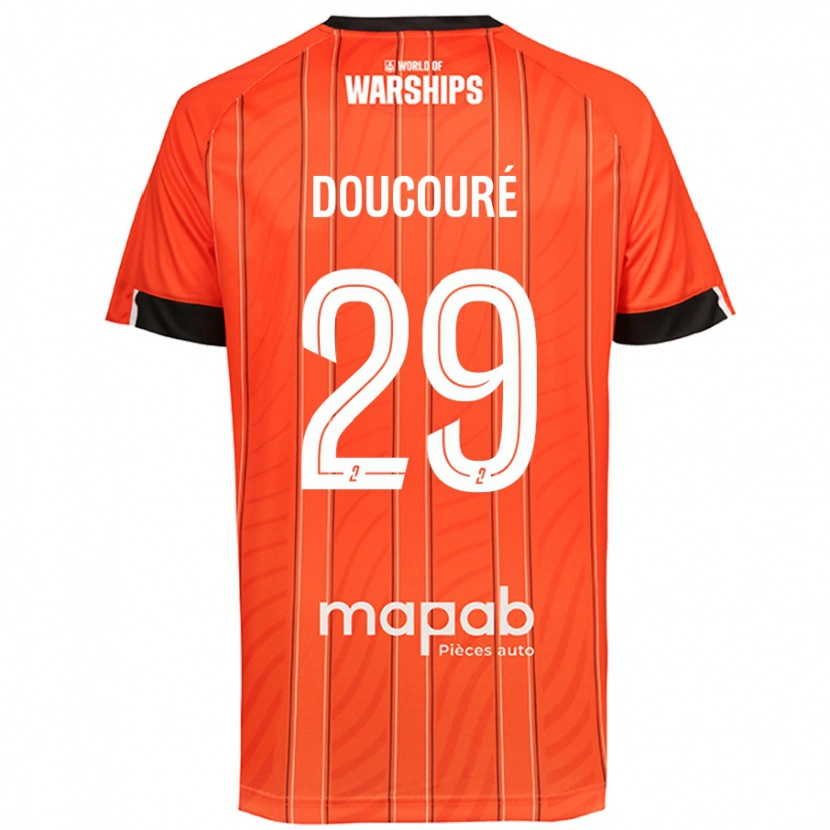 Danxen Niño Camiseta Siriné Doucouré #29 Naranja 1ª Equipación 2024/25 La Camisa México