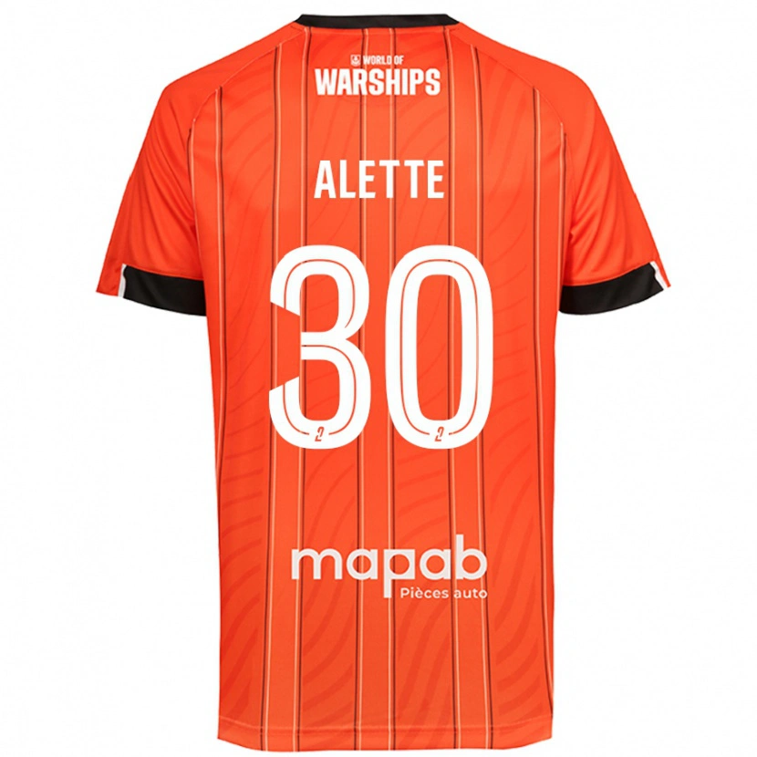 Danxen Niño Camiseta Gaël Alette #30 Naranja 1ª Equipación 2024/25 La Camisa México