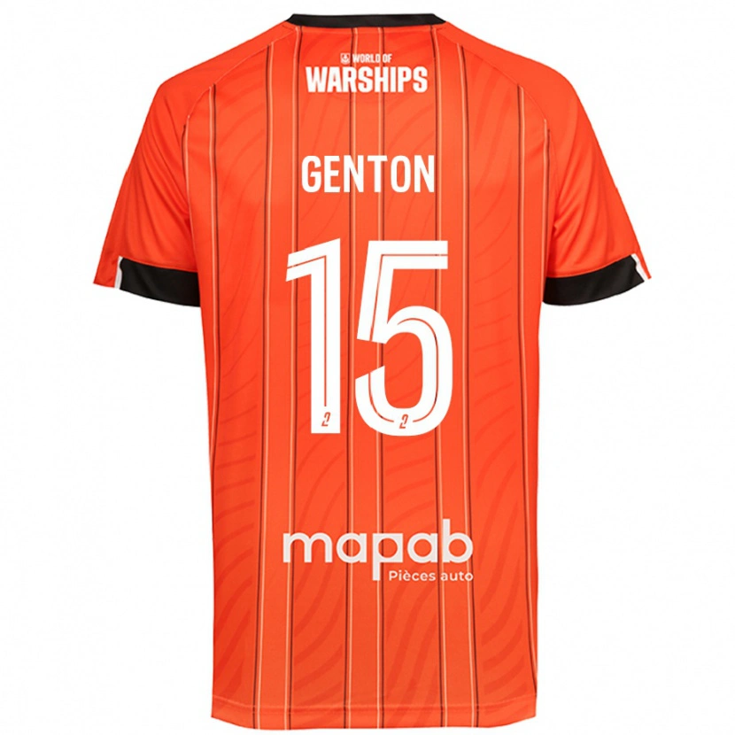 Danxen Niño Camiseta Enzo Genton #15 Naranja 1ª Equipación 2024/25 La Camisa México