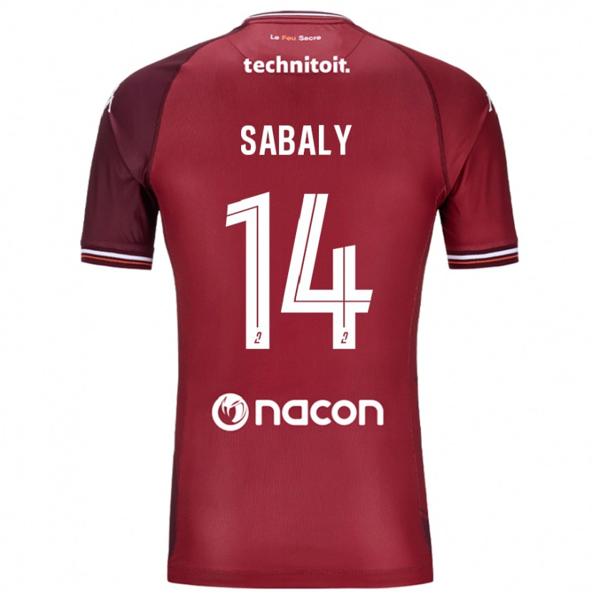 Danxen Niño Camiseta Cheikh Sabaly #14 Rojo Granata 1ª Equipación 2024/25 La Camisa México