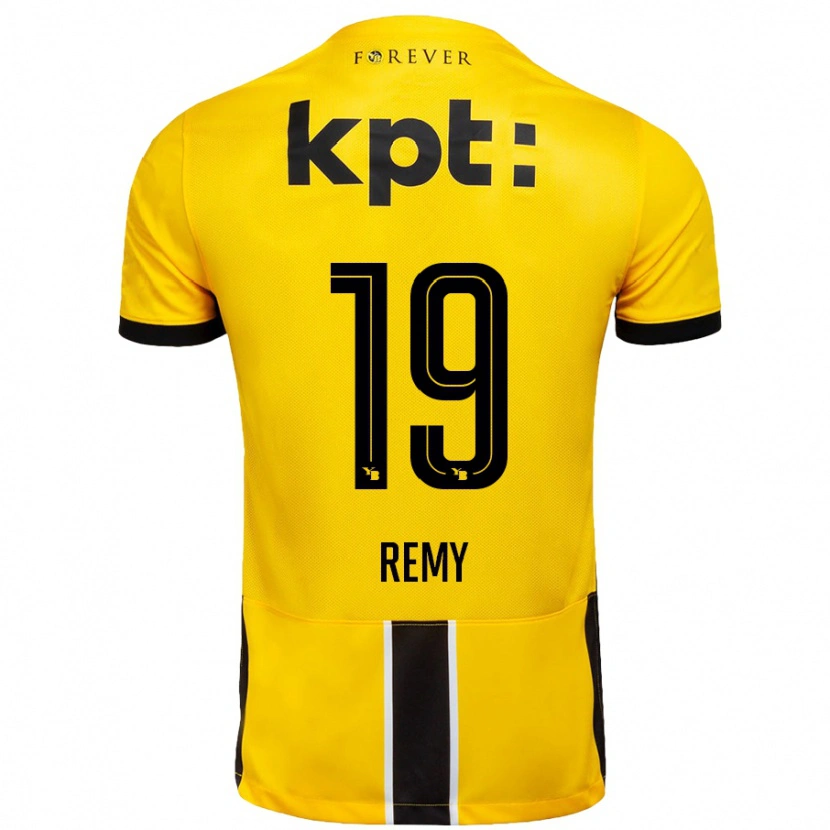 Danxen Niño Camiseta Audrey Remy #19 Amarillo Negro 1ª Equipación 2024/25 La Camisa México