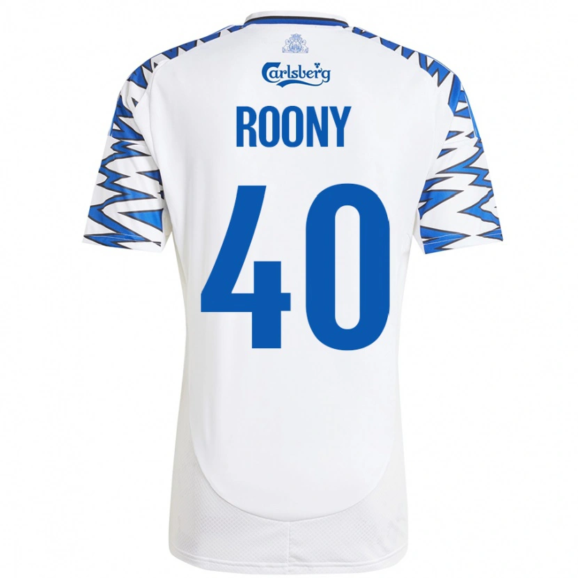 Danxen Niño Camiseta Roony Bardghji #40 Blanco Azul Cielo 1ª Equipación 2024/25 La Camisa México