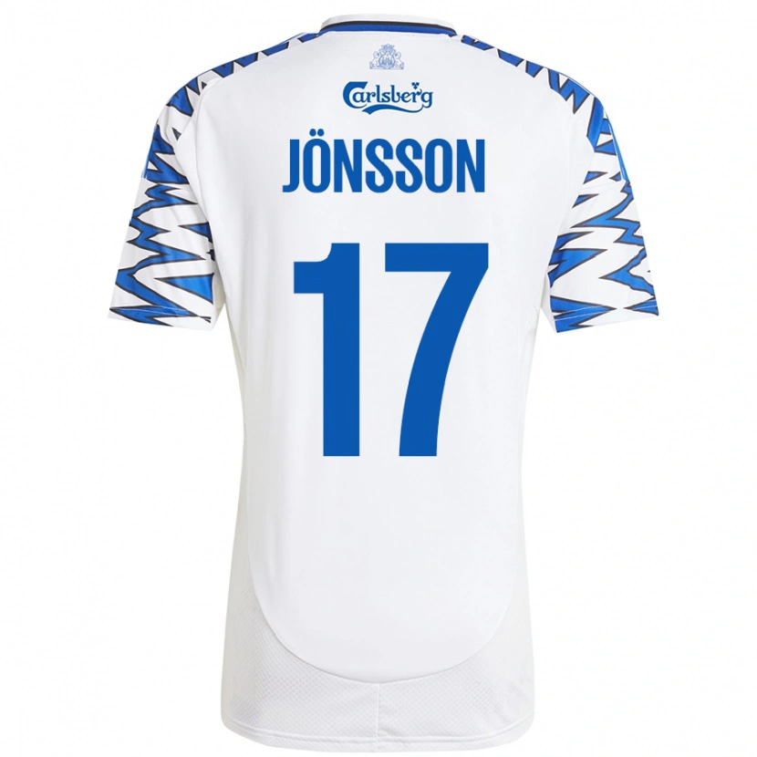 Danxen Niño Camiseta Neo Jönsson #17 Blanco Azul Cielo 1ª Equipación 2024/25 La Camisa México
