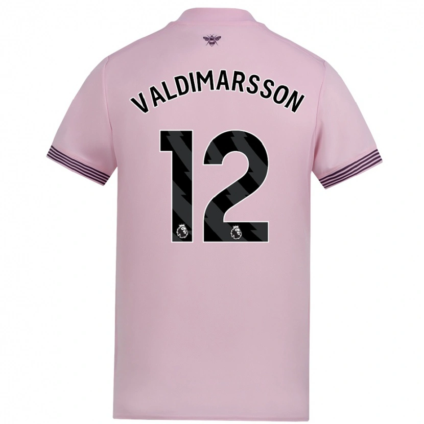 Danxen Niño Camiseta Hákon Rafn Valdimarsson #12 Rosa 2ª Equipación 2024/25 La Camisa México