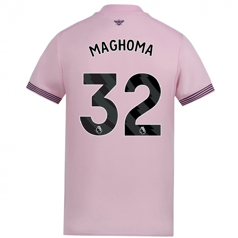 Danxen Niño Camiseta Paris Maghoma #32 Rosa 2ª Equipación 2024/25 La Camisa México
