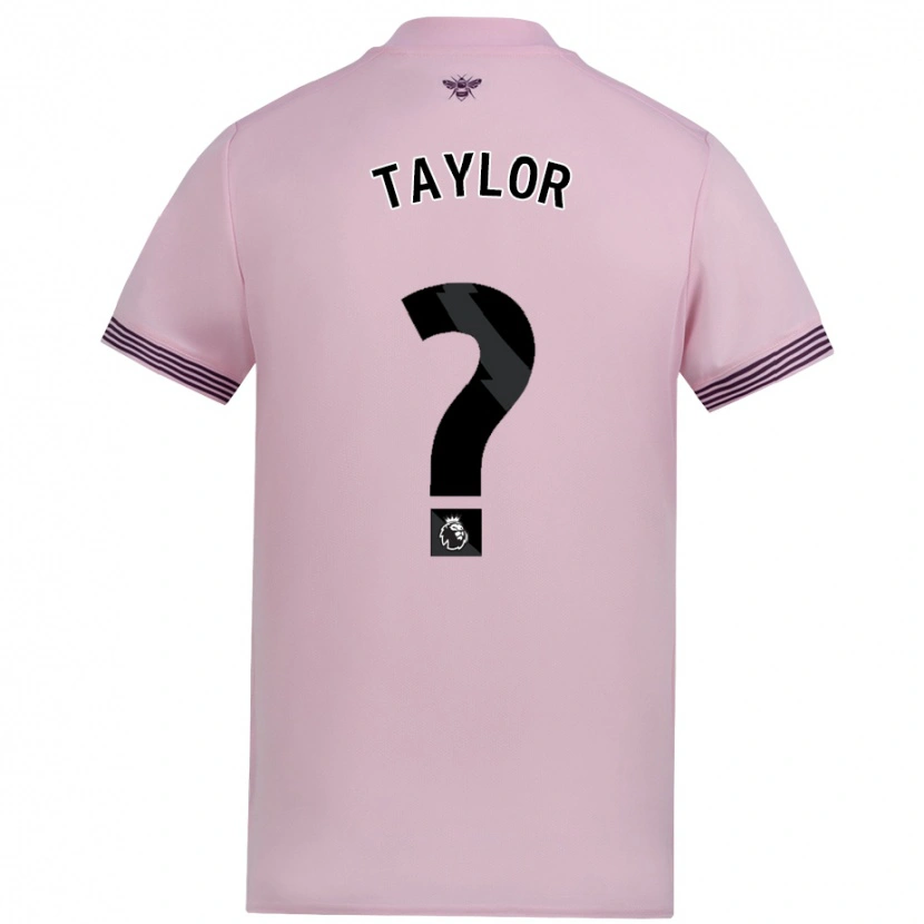Danxen Niño Camiseta Freddie Taylor #0 Rosa 2ª Equipación 2024/25 La Camisa México