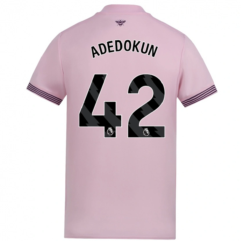 Danxen Niño Camiseta Val Adedokun #42 Rosa 2ª Equipación 2024/25 La Camisa México