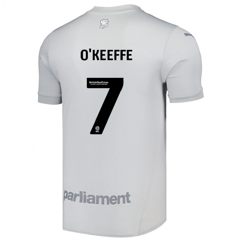 Danxen Niño Camiseta Corey O'keeffe #7 Gris Plata 2ª Equipación 2024/25 La Camisa México
