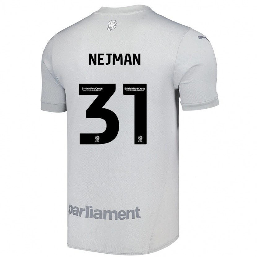 Danxen Niño Camiseta Harrison Nejman #31 Gris Plata 2ª Equipación 2024/25 La Camisa México