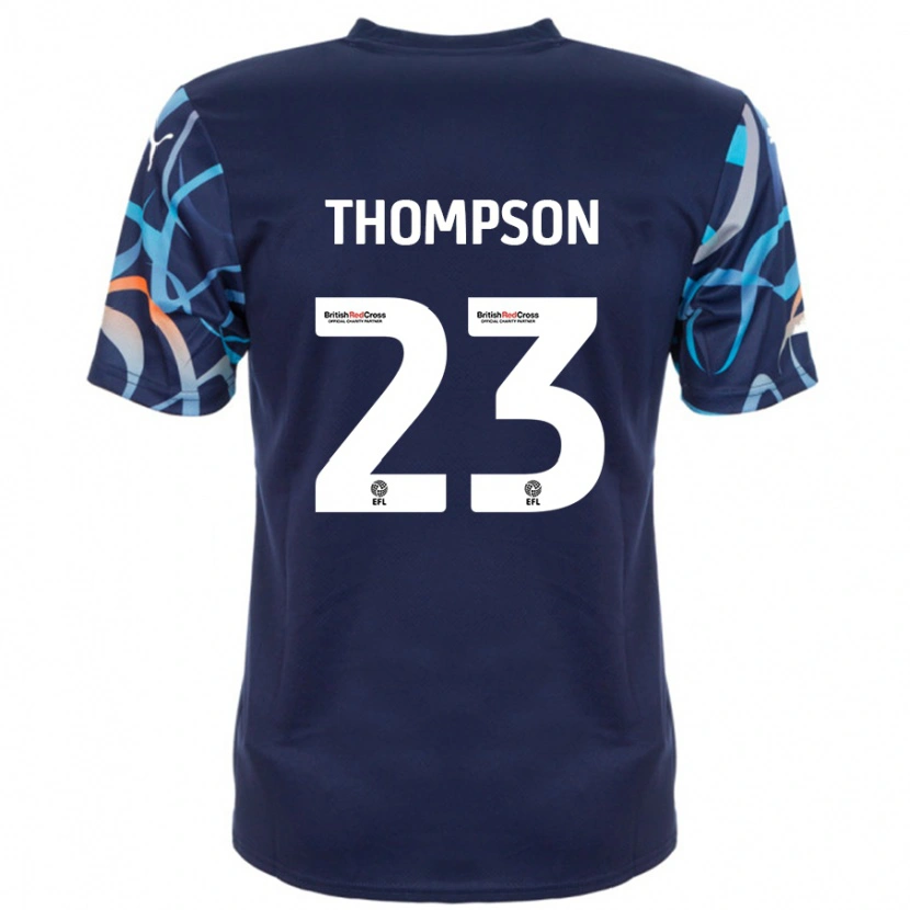 Danxen Niño Camiseta Dominic Thompson #23 Azul Marino 2ª Equipación 2024/25 La Camisa México