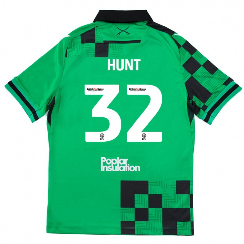 Danxen Niño Camiseta Jack Hunt #32 Verde Negro 2ª Equipación 2024/25 La Camisa México