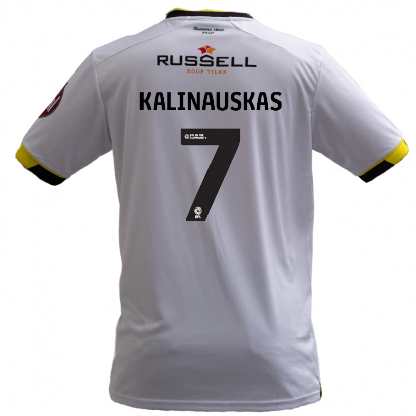 Danxen Niño Camiseta Tomas Kalinauskas #7 Blanco 2ª Equipación 2024/25 La Camisa México