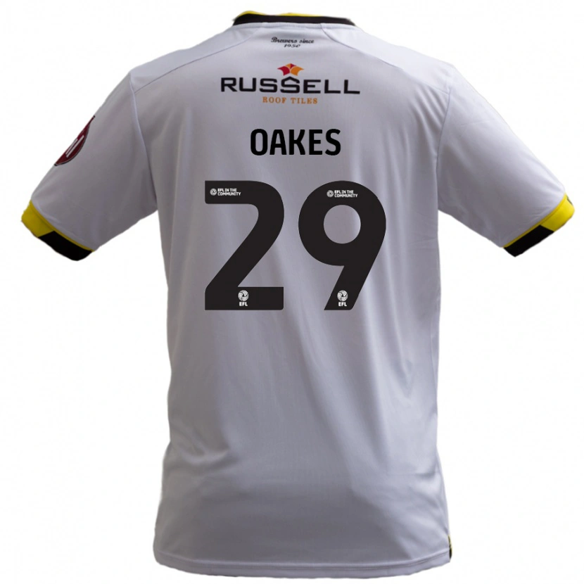 Danxen Niño Camiseta Toby Oakes #29 Blanco 2ª Equipación 2024/25 La Camisa México