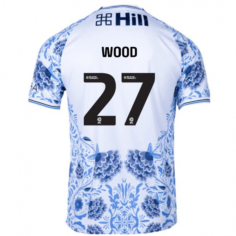 Danxen Niño Camiseta Zoe Wood #27 Blanco Azul 2ª Equipación 2024/25 La Camisa México