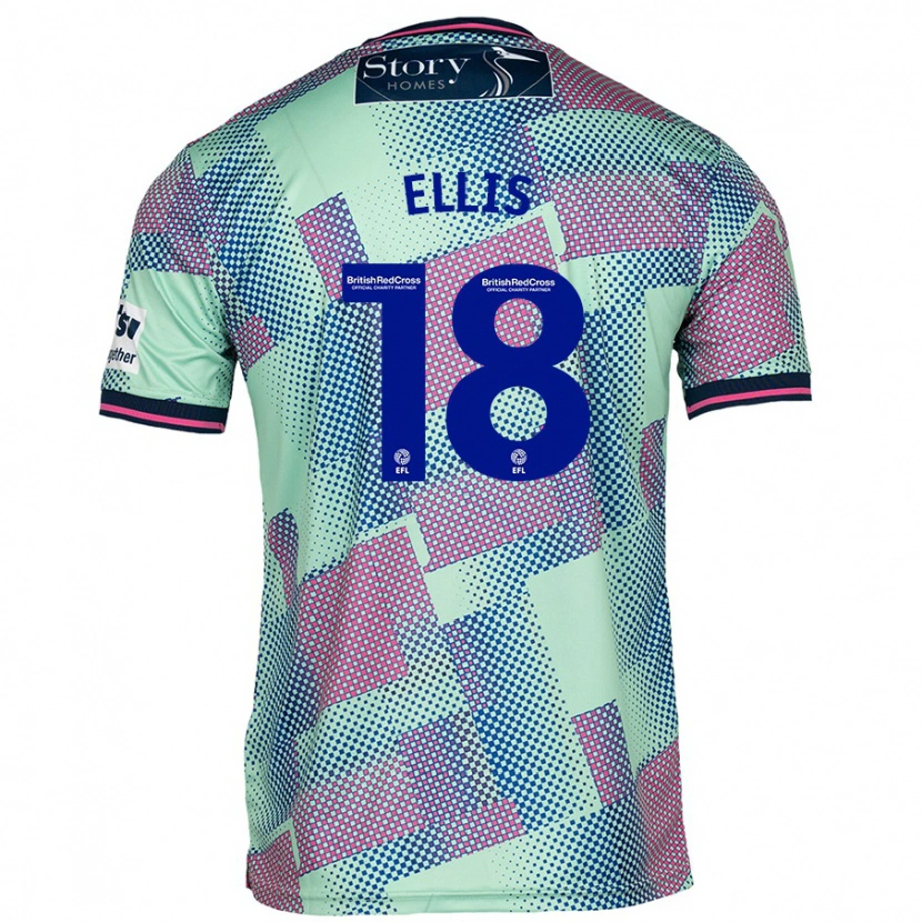 Danxen Niño Camiseta Jack Ellis #18 Verde 2ª Equipación 2024/25 La Camisa México