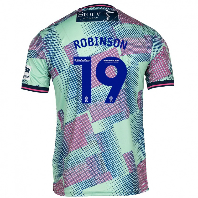 Danxen Niño Camiseta Jack Robinson #19 Verde 2ª Equipación 2024/25 La Camisa México