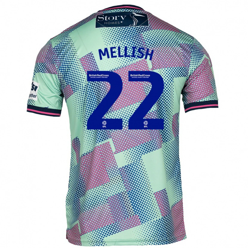 Danxen Niño Camiseta Jon Mellish #22 Verde 2ª Equipación 2024/25 La Camisa México