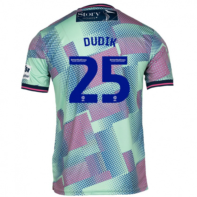 Danxen Niño Camiseta Anton Dudik #25 Verde 2ª Equipación 2024/25 La Camisa México